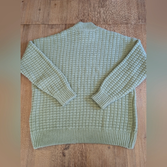 RETROFETE DORINDA Wool Blend Round Neck Sweater In Sage Size S - Picture 9 of 14